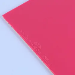 High - Speed Table Tennis Rubber Sheet - Quick Attack with Ultra Spin, 2.0mm (Pink)