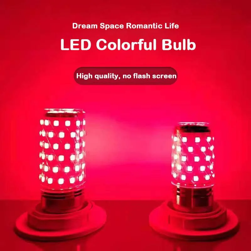 รูปสินค้า หลอดไฟ LED หลากสี 12W RGB สำหรับตกแต่ง