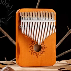 Deluxe Kalimba Finger Piano Thumb Keyboard Instrument for Music Lovers and Beginners (Wood 21 keys)