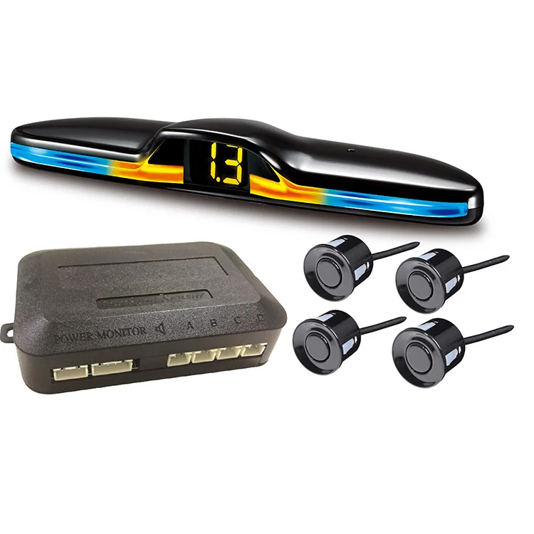 LED Parking Sensor Kit Car LED Parking Sensor Parking Sensor Kit Parking Sensor Car Reversing Radar Probe New LED Parking Sensor System Backlit Display Reversing Detection