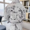 Mens Denim Sets Y2k Tie-Dye Jacket Trousers Spring Streetwear Fashion Trends Youth Campus Performance Sets Men'S Clothing 2025 5