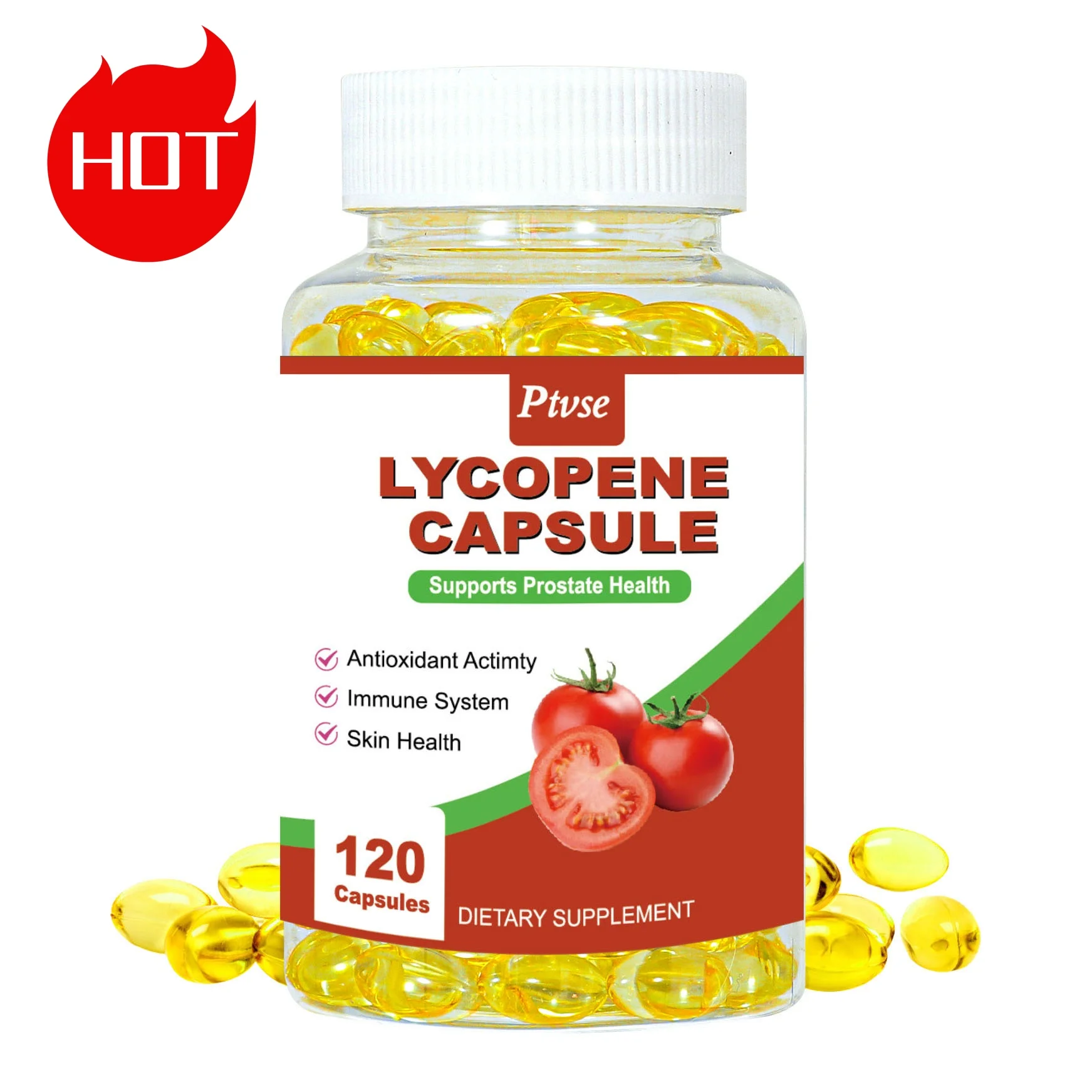 

Lycopene Capsules Tomato Extract Immunity Sperm Cure Prostate Health Heart&Cardiovascular System Health Antioxidant