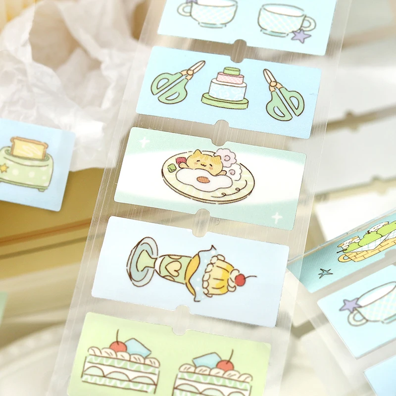 40mm * 3m 해피 로밍 시리즈 카와이 인스 다이 커팅 테이프 DIY 다이어리 스크랩북 미학 문구류