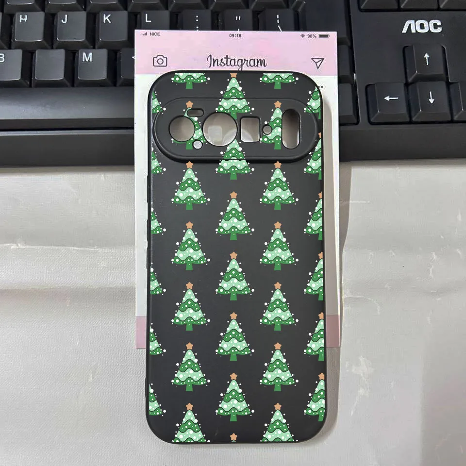 Festive Christmas Santa Elk Soft TPU Phone Case Cover