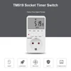 EU UK BR Plug Outlet Electronic Digital Timer Socket with Timer 220V AC Socket Timer Plug Time Relay Switch Control Programmable 6