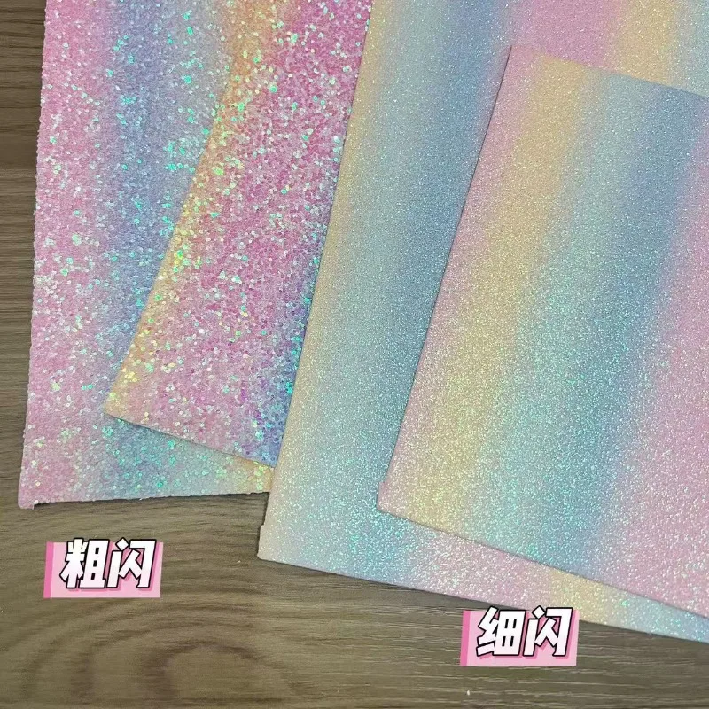 Wiederverwendbares Bügelunterlage-Tuch für Schmelzperlen, Regenbogen-Pailletten-Bügelpapier, Hitzebeständige Matte für DIY Schmelzperlen-Bastelzubehör – Detail 1