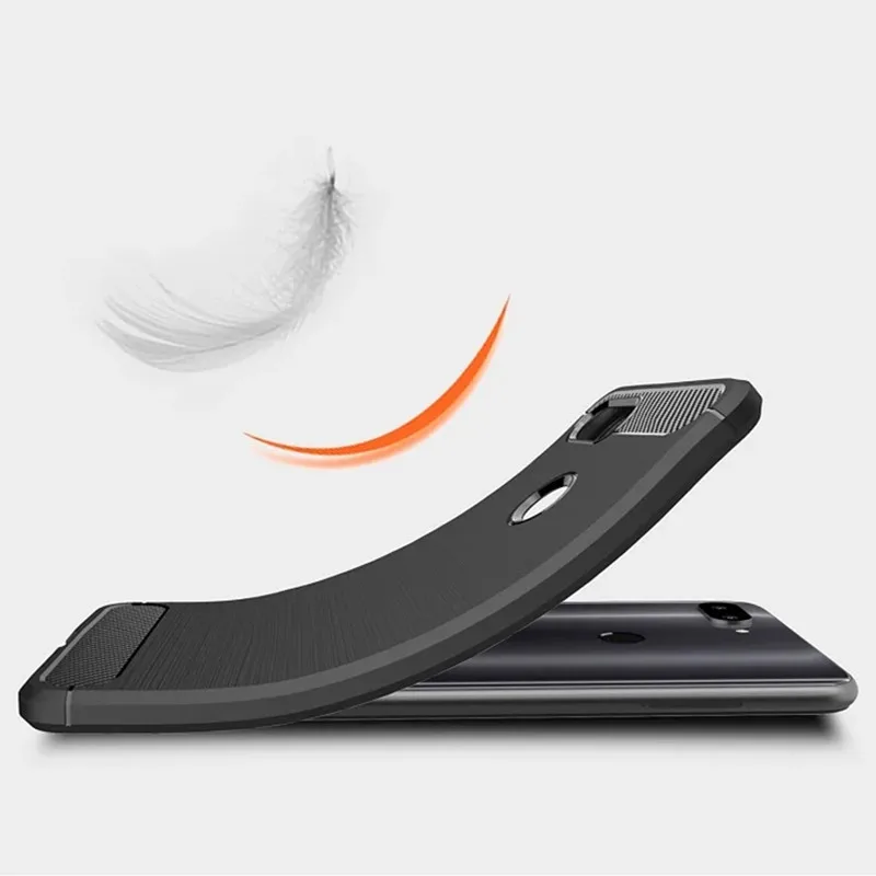 For Xiaomi Mi 8lite mi8 lite mi8lite Shockproof Silicone Case Luxury Carbon Fiber Cover for xiaomi 8 lite 8lite Soft Matte Cases
