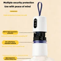 Многофункциональная сушилка для одежды, портативная складная сушилка для одежды, быстрая сушилка с горячим воздухом, мини-компактная в отеле, дома — изображение 3