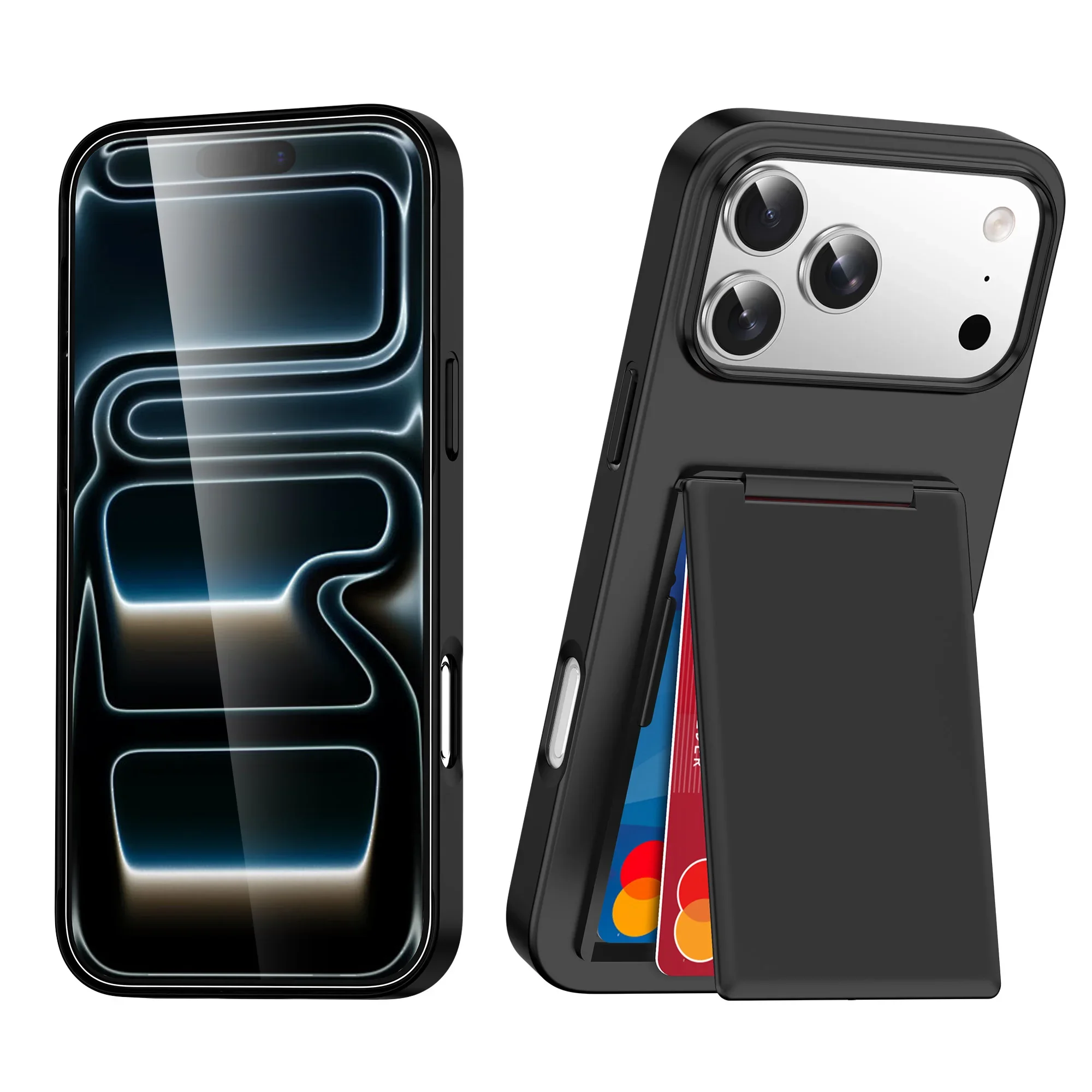 Luxury Fold Mobile Card Slot Phone Case with Bracket and Shockproof Cover