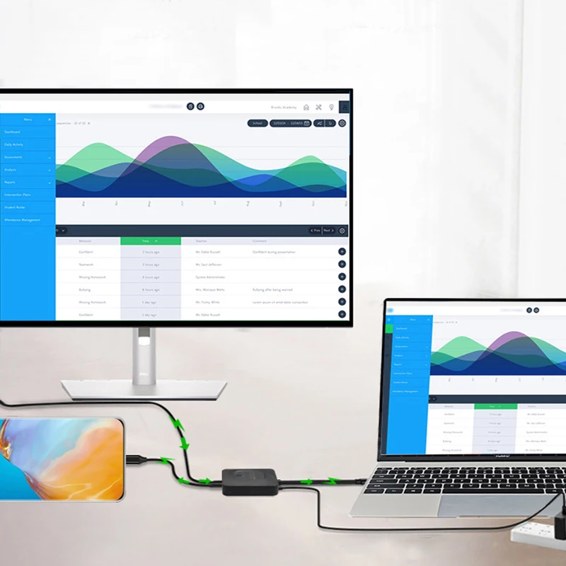 8K USB C  ġ, 1x2, 2x1   ó, USB 3.1 PD 100W ø, ǻ Ϳ  ҽ KVM
