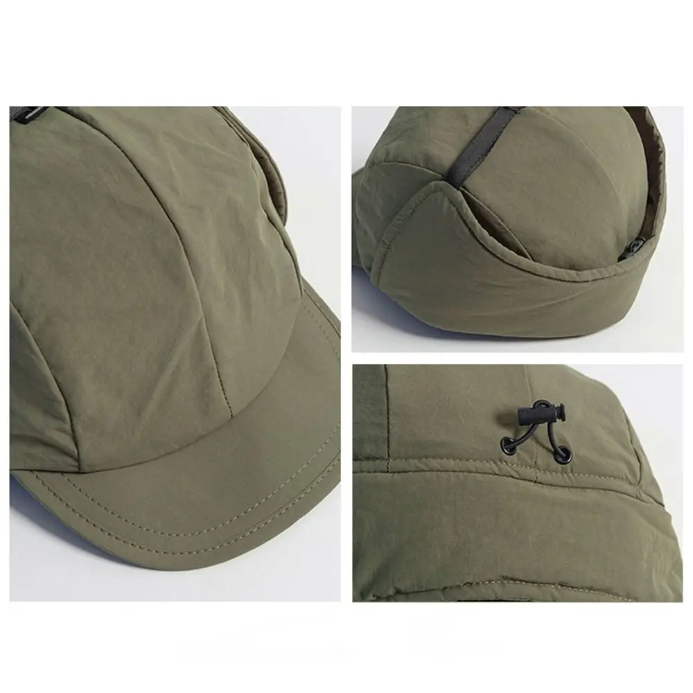 Men women winter fur earflap hat for outdoors