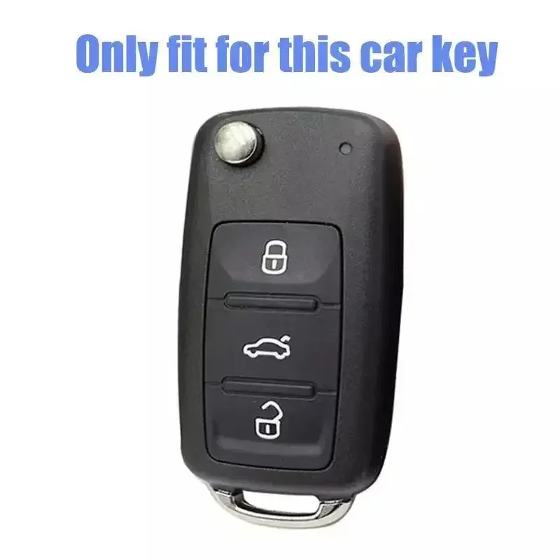 3 버튼 실리콘 자동차 키 커버 케이스 VW 골프 4 5 6 7 Bora Jetta POLO MK4 MK6 Bora Passat B5 B6 Superb Tiguan Beetle Shell