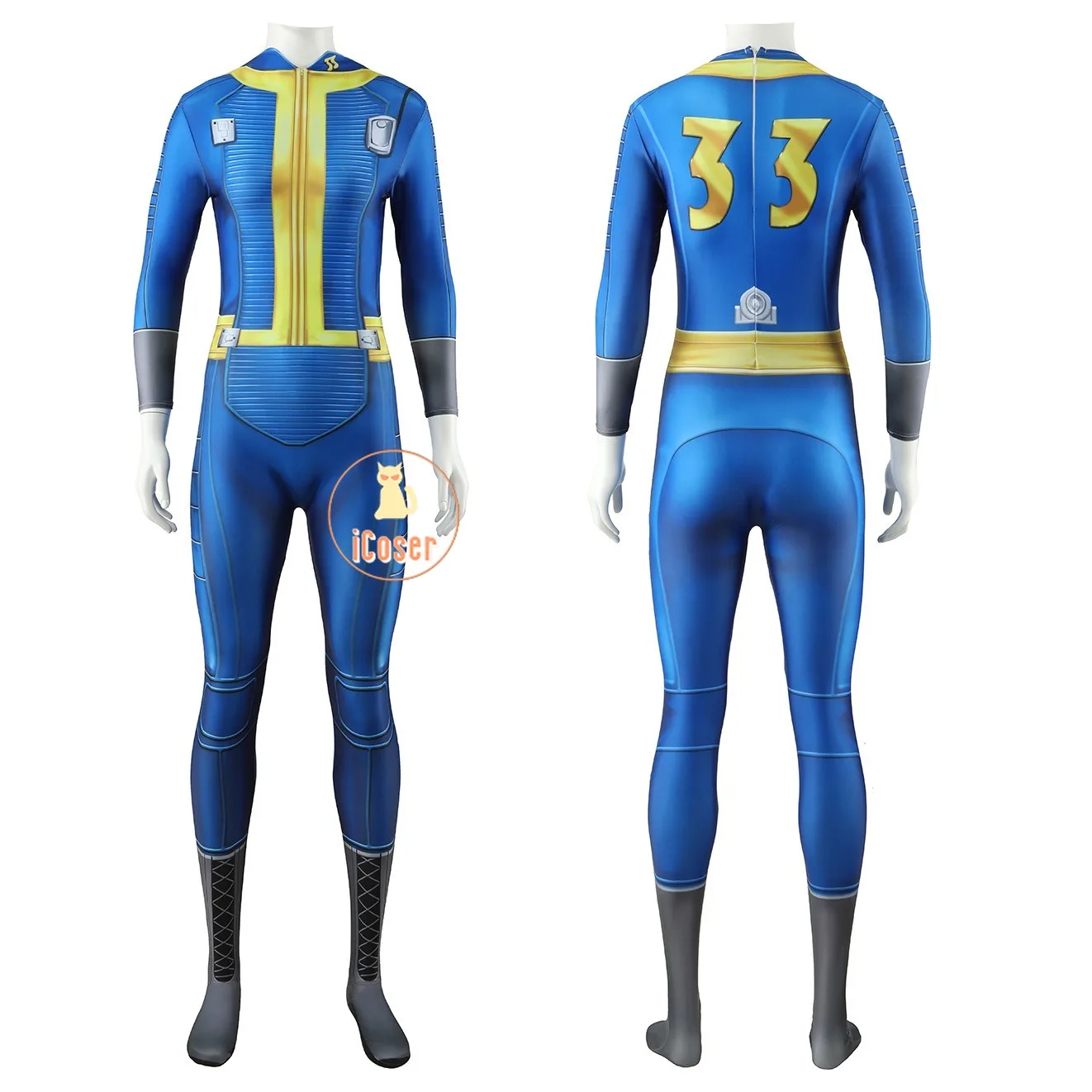 男性と女性のためのluyコスプレコスチューム、秋のコスプレ、Vault 33