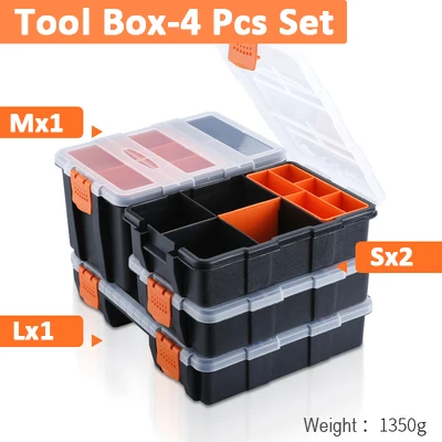 tool chest for sale Tool Box Hardware & Parts Organizers, Versatile and Durable Storage, Customizable Removable Plastic Dividers, Storage and Carry roller cabinet Tool Storage Items