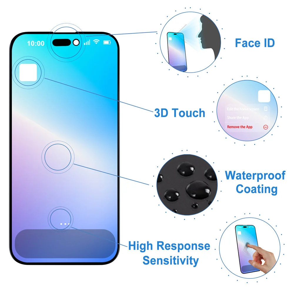 DIGI4U LCD Screen Replacement For IPhone 15 Pro, 6.1