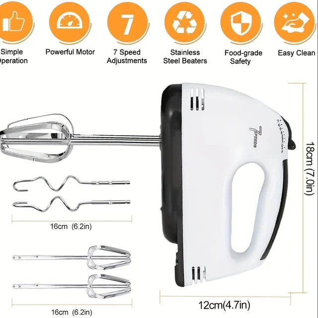 Elettrico Tenuto In Mano Velocità Portatile Miscelatore Da Cucina Elettrico Frullato Miscelazione Biscotti Torte Uova Pasta 110 V-220 V 6