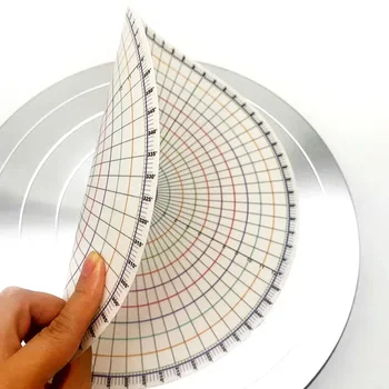 Diviseur rond de poterie de 26cm, pièces égaux circulaires, règle de séparation de carte, bricolage, sous glaçure en céramique peinte, tampon auxiliaire, outil de peinture 1