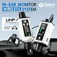 Debra Audio UHF IEM EMX-1 Wireless Monitoring System Portable Rechargeable with 16 Adjustable Frequency On The Screen 2