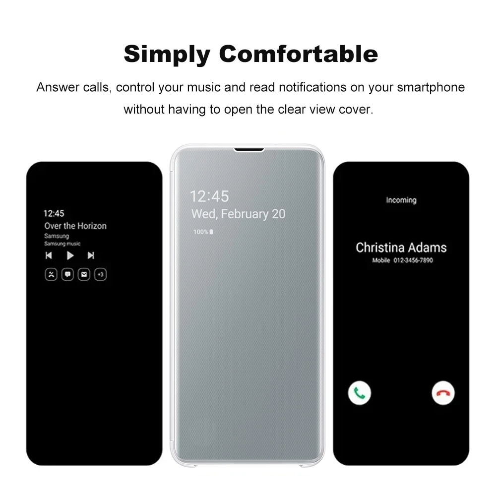 Original Samsung Clear View Cover For Galaxy S10+ (S10Plus) EF