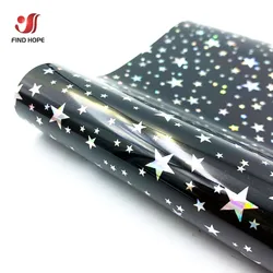Camo Cloud Flower Pattern Heat Transfer Vinyl Film for DIY Textile and Bag Decoration (Star)