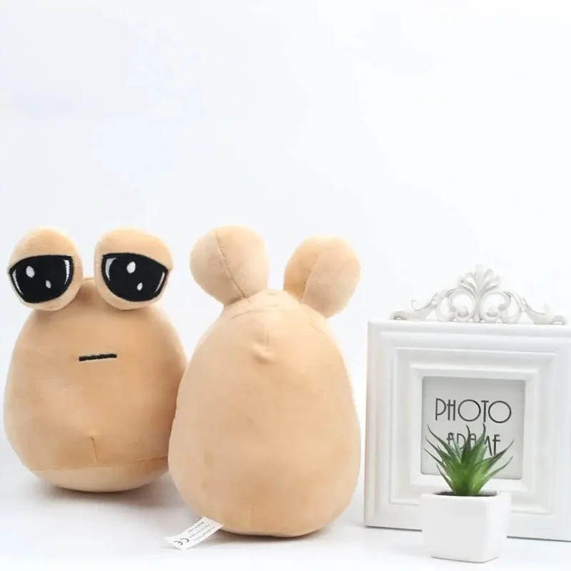 New color Pou Plush Cartoon Alien Toy Kawaii Stuffed Animal Doll Hot Game Figure Gifts for Fans