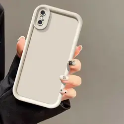 Shockproof Soft Back Cover with Enhanced Camera Protection - iPhone XR (White)