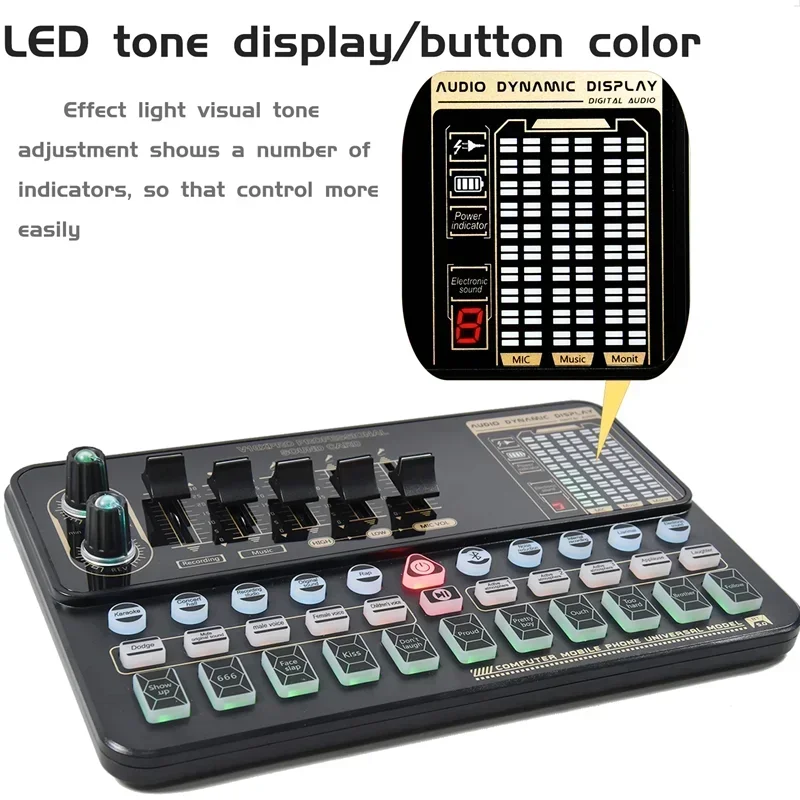 Computer Mobile Phone Live Steam Audio Studio Vocal Recording Microphone Kit V10XPRO