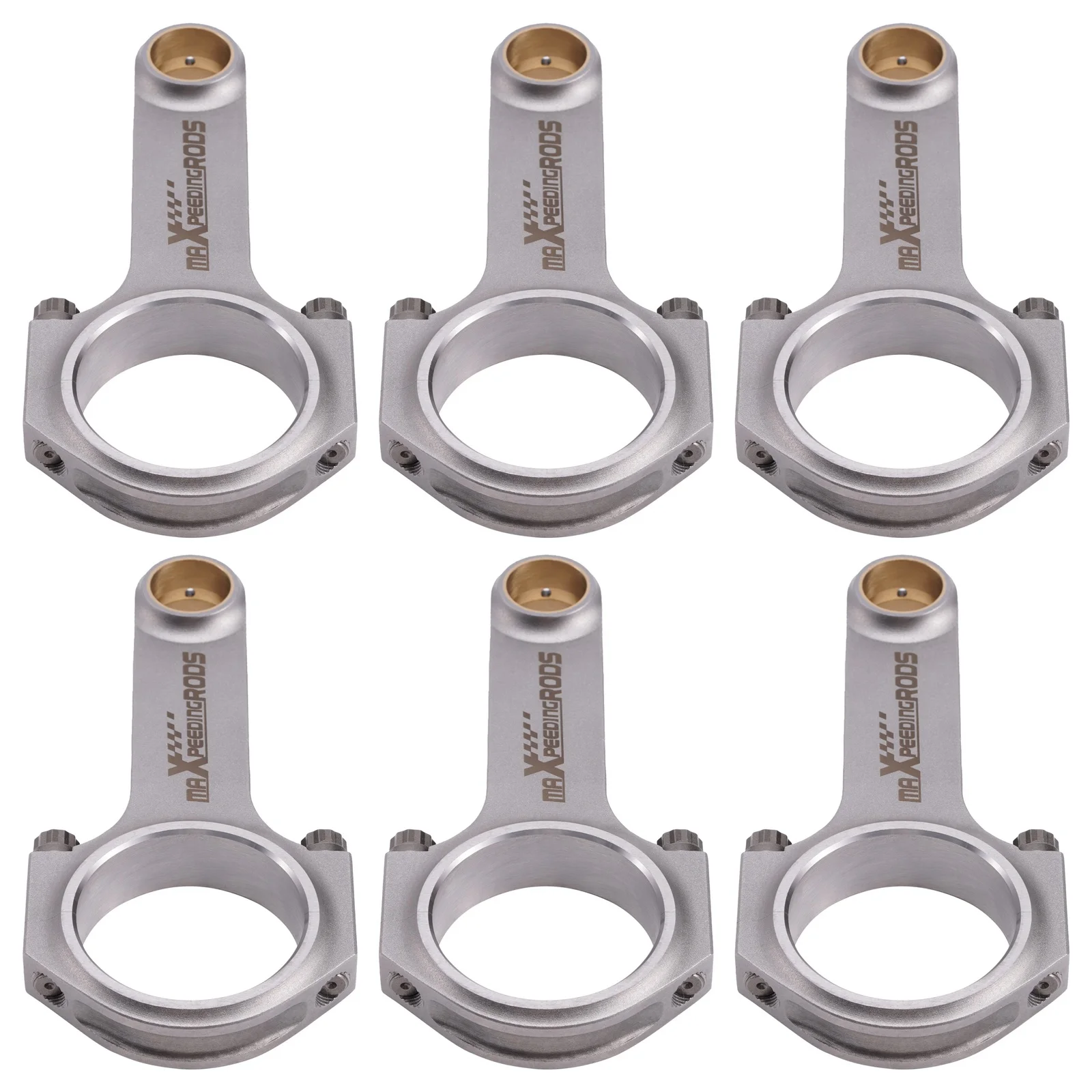 

Con Rod Connecting Rods for Porsche 3.2 carrera 911 3.3 Turbo 127mm ARP 2000 Conrod Bielle Pleuel 4340 Crankshaft EN24 Floating