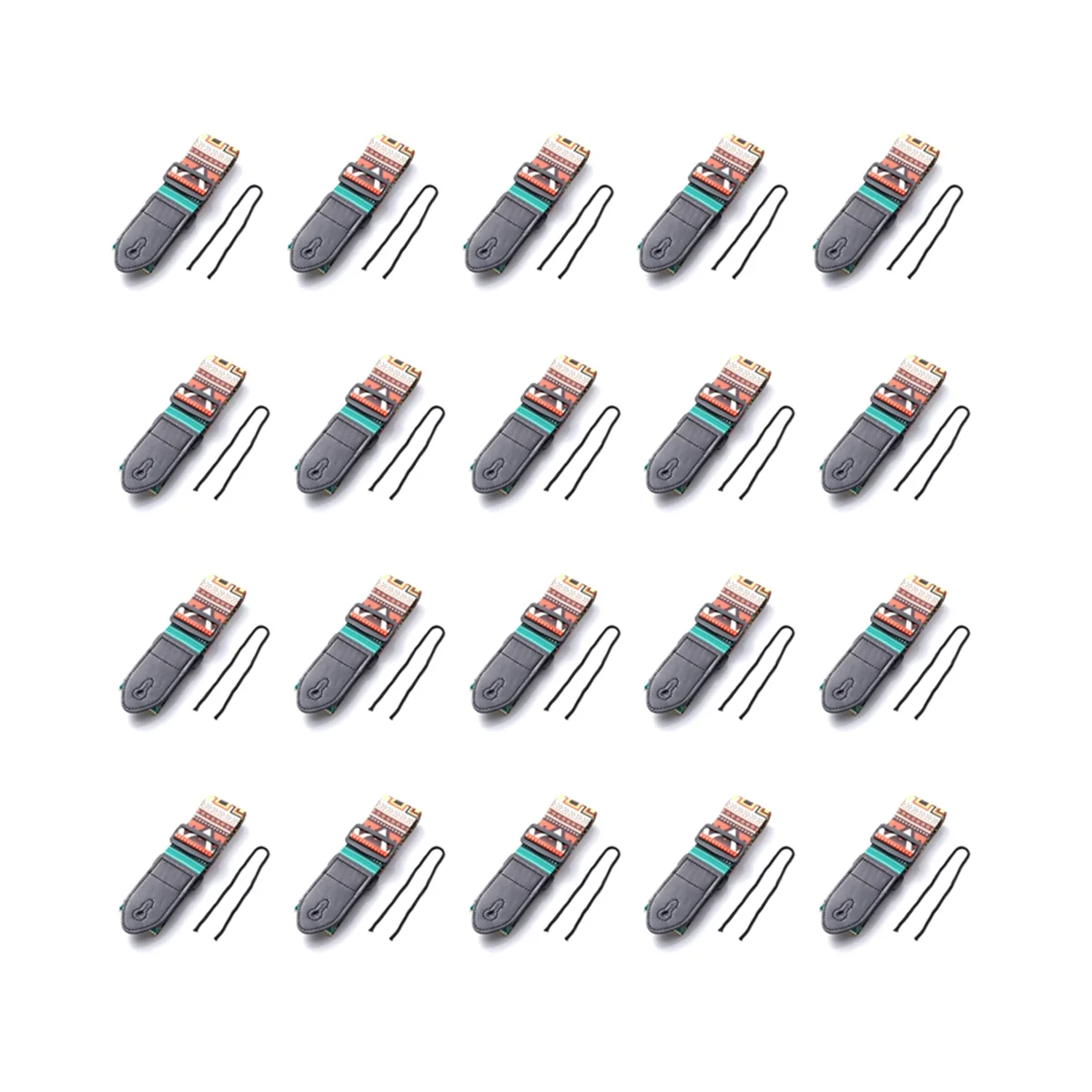 

Folk Guitar Strap Electric Guitar Bass Classical Ukri Strap Heat Transfer Thickened Leather Polyester Strap