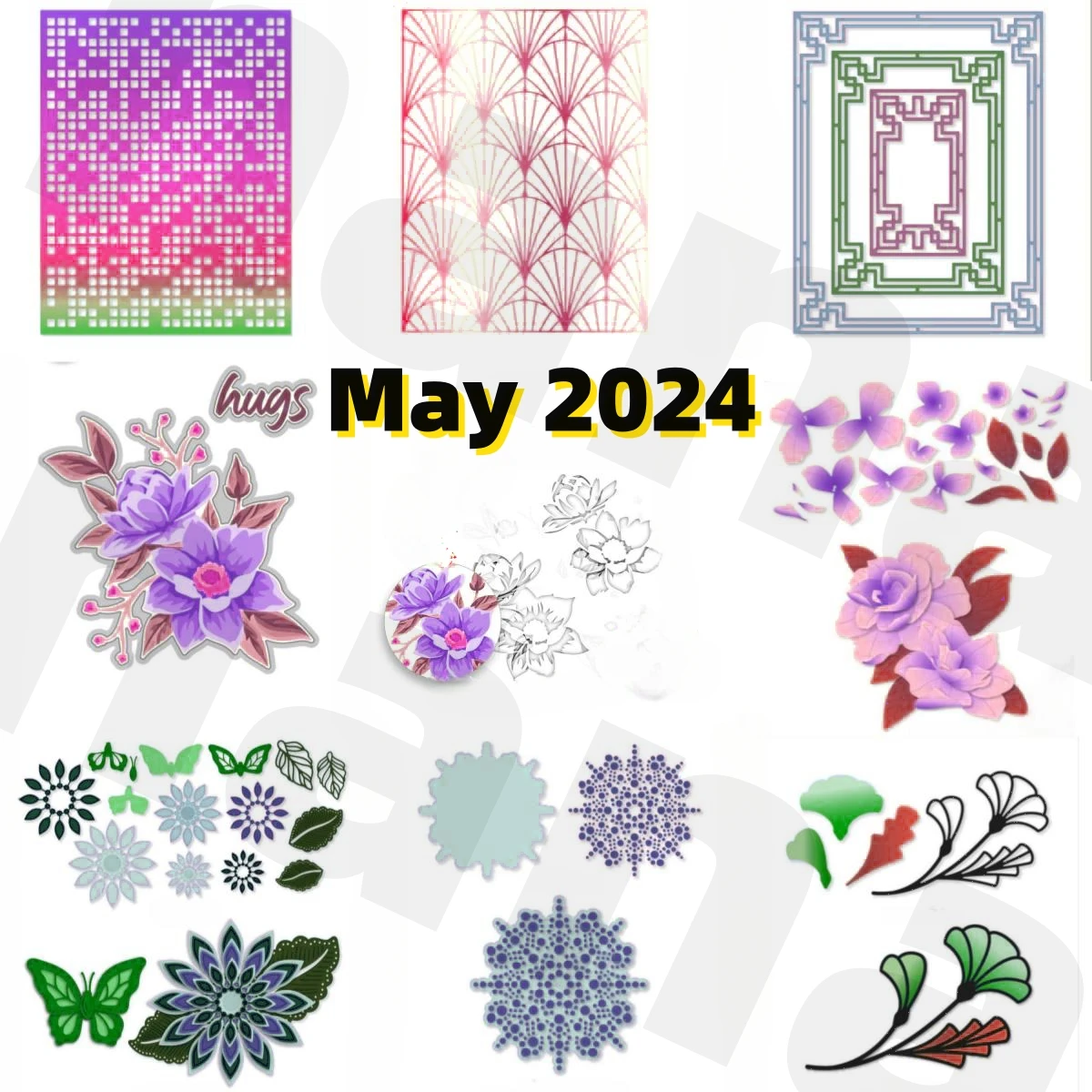 

Garden Flowers Cover Metal Cutting Dies Hot Foil Stencil for DIY Making Card Scrapbook Paper Album Die Craft Supplies 2024