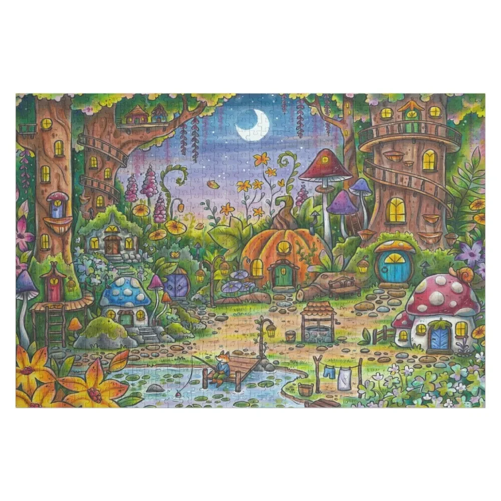 

Magical Fairy Village Jigsaw Puzzle Customized Kids Gift Anime Customized Toys For Kids Puzzle