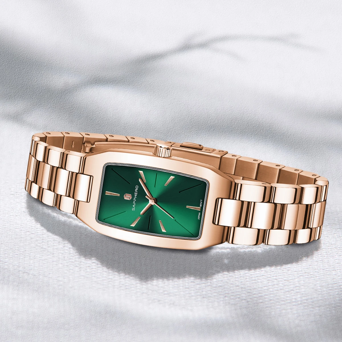 SAPPHERO Fashion Women Quartz Watch Ultra Thin Stainless Steel Strap Seiko Movement Pretty Packaging Gift Wrist Watch 4
