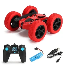 Double-Sided 360° Rotating RC Stunt Car - Ultimate Off-Road Drift Vehicle (Red)