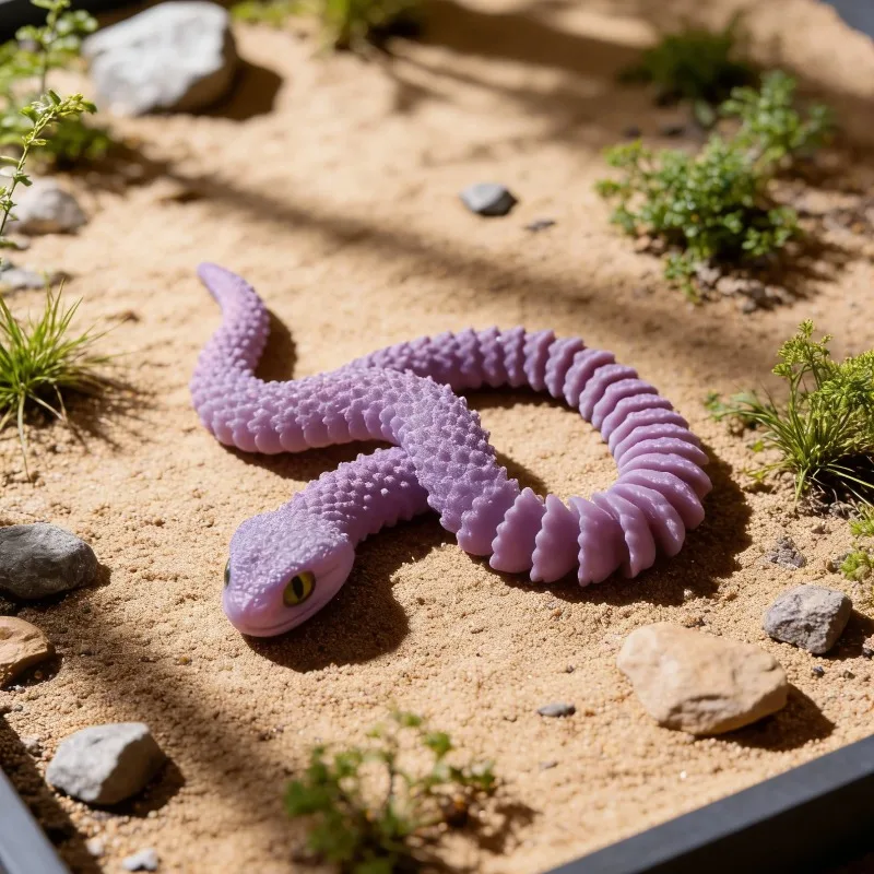 3D Printed Snake Decor 30cm Chinese Zodiac Reptile Figurine for Office Desk Home Shelf Decoration Gift Holiday Ornament Collecti 5