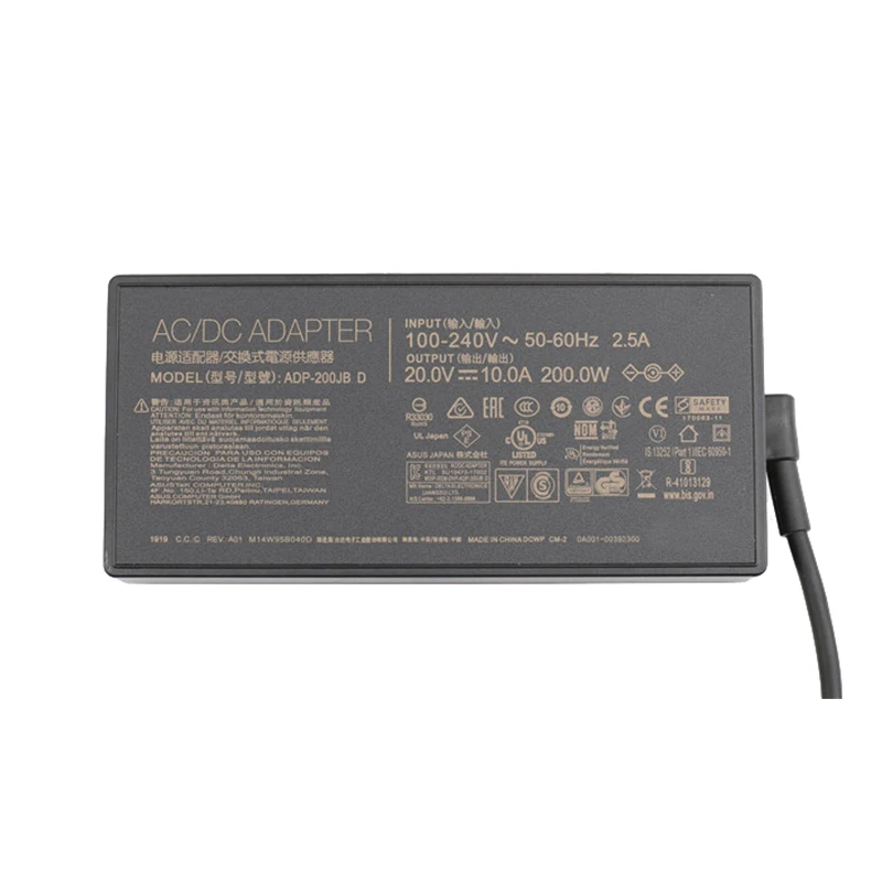 Carregador do Adaptador do Portátil para Asus Asus Tuf A17 Fa706qm Fa506qr Rog Zephyrus G15 Ga503q Ga503 Adp200jb d 20v 10a 200w 6.0x3.7 mm - Imagem 4