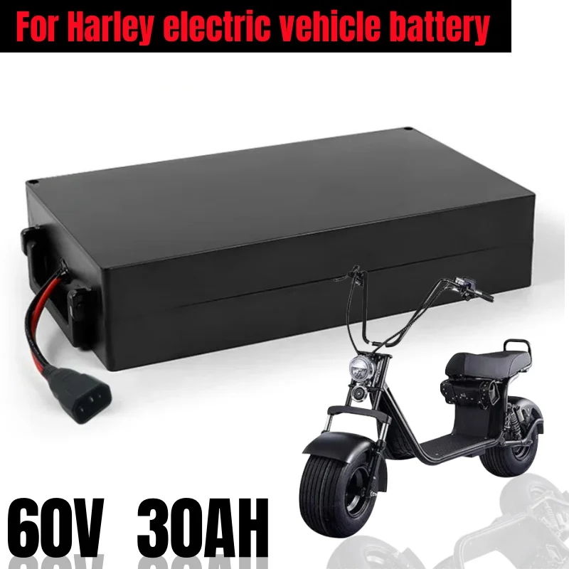Per Harley Auto Elettrica Batteria Al Litio Impermeabile 18650 Batteria 60V 30Ah Due Ruote Pieghevole Citycoco Scooter Elettrico Bicicletta