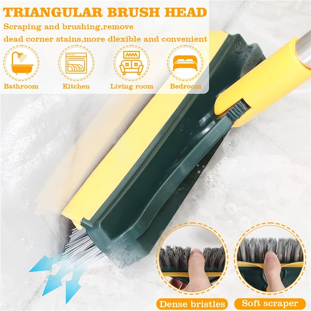 Household Cleaning Brush Floor Scrub Bathroom Cleaning Tools Silicone  Scraper Toilet Brush Rotary Brush for Cleaning Tile Tools - AliExpress