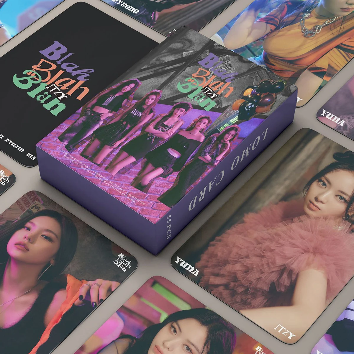 

55pcs/set ITZY Kpop Aespa GI-DLE Photocard TWICE Album IVE Photo Lomo Cards LESSERAFIM Girls Postcards for Fans Collection Gift