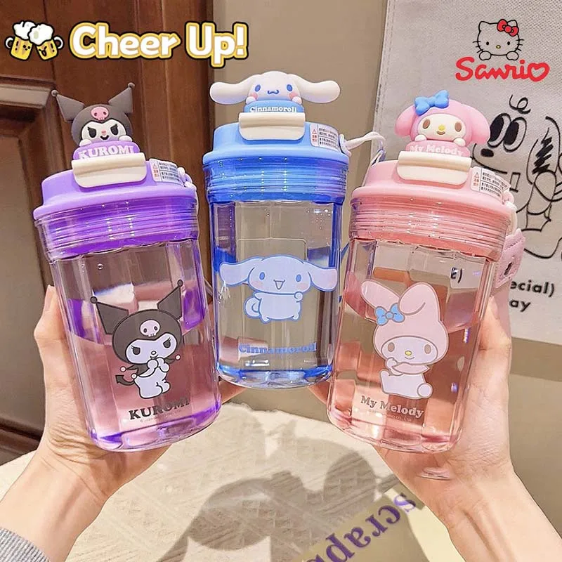 

Sanrio 480 мл большая емкость кукольная чашка для воды Cinnamoroll моя мелодия похвалка понасопурин чайник Kuromi офисные кофейные чашки детский подарок