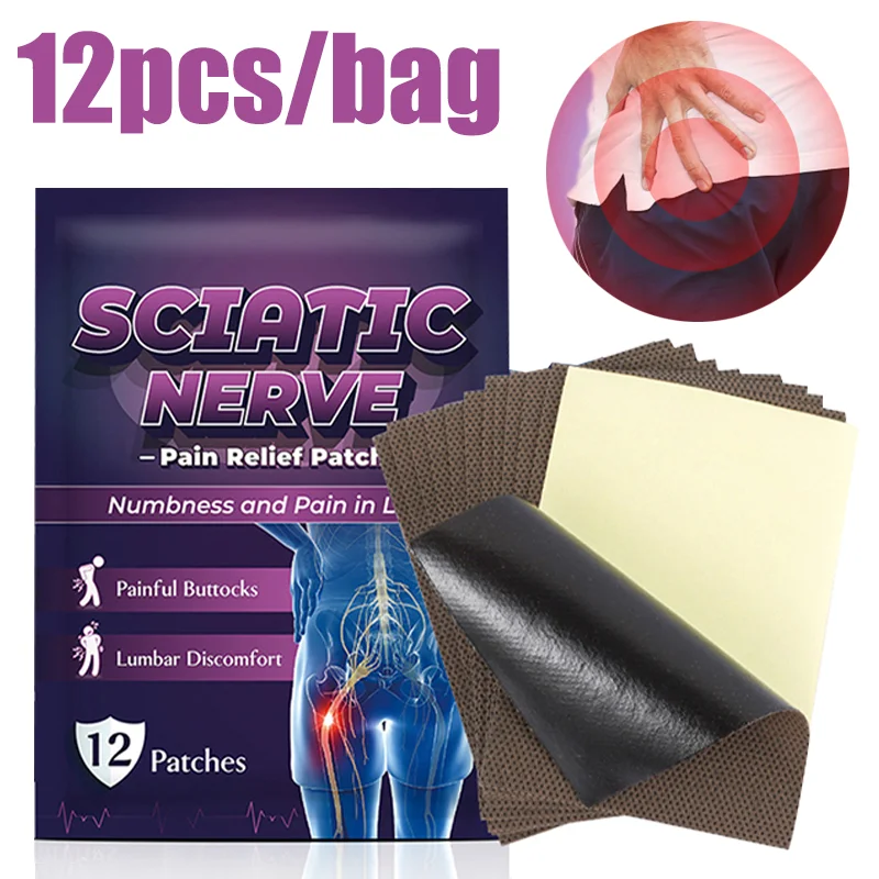 12PcsbagSciaticaNervePainReliefPatchMedicalPlasterJointAches