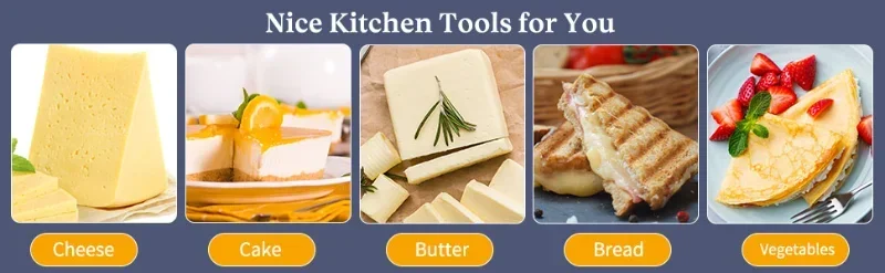 Cheese Cutter with Slicer Stainless Steel Cheese Cheese Slicer with Cutting Wire and Scale Plate Variable Cutting Thickness Tool
