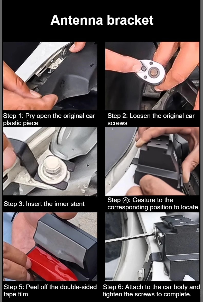 For Maxus T90 Car A Pillar Spotlight Bracket Front Engine Hood Quick Release Dual Guide Rail Expansion Stand Lamp Holder detail image 7