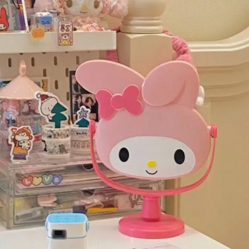 

Sanrio Kawaii Anime Cute My Melody Two Colors Desktop Makeup Mirror Cartoon Deliver Friend Bestie Halloween Girls Gifts