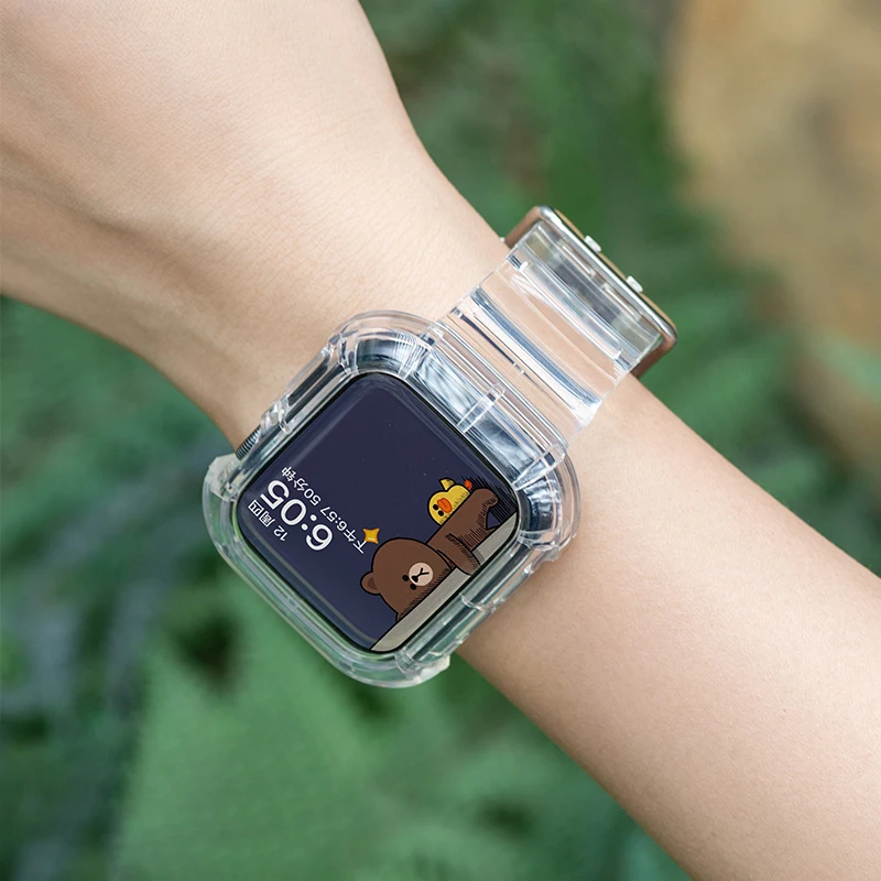 Transparent Silicone Bracelet with Protective Case