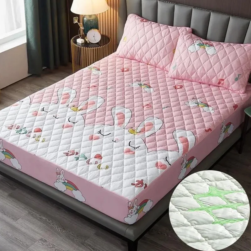 Protège-matelas Imperméable Matelassé, Housse De Protection Drap-housse,  Lit Respirant Et Silencieux Pour Enfants, Formation À La Propreté, Tj9510 -  Feuilles - AliExpress