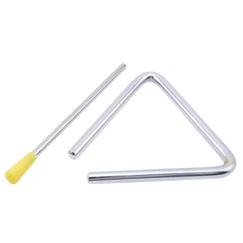 Description Picture 5 of itemChildren Triangle Bell Musical Steel Music Childrens Percussion Instrument with Striker Musical Iron Beginner Teaching Aids