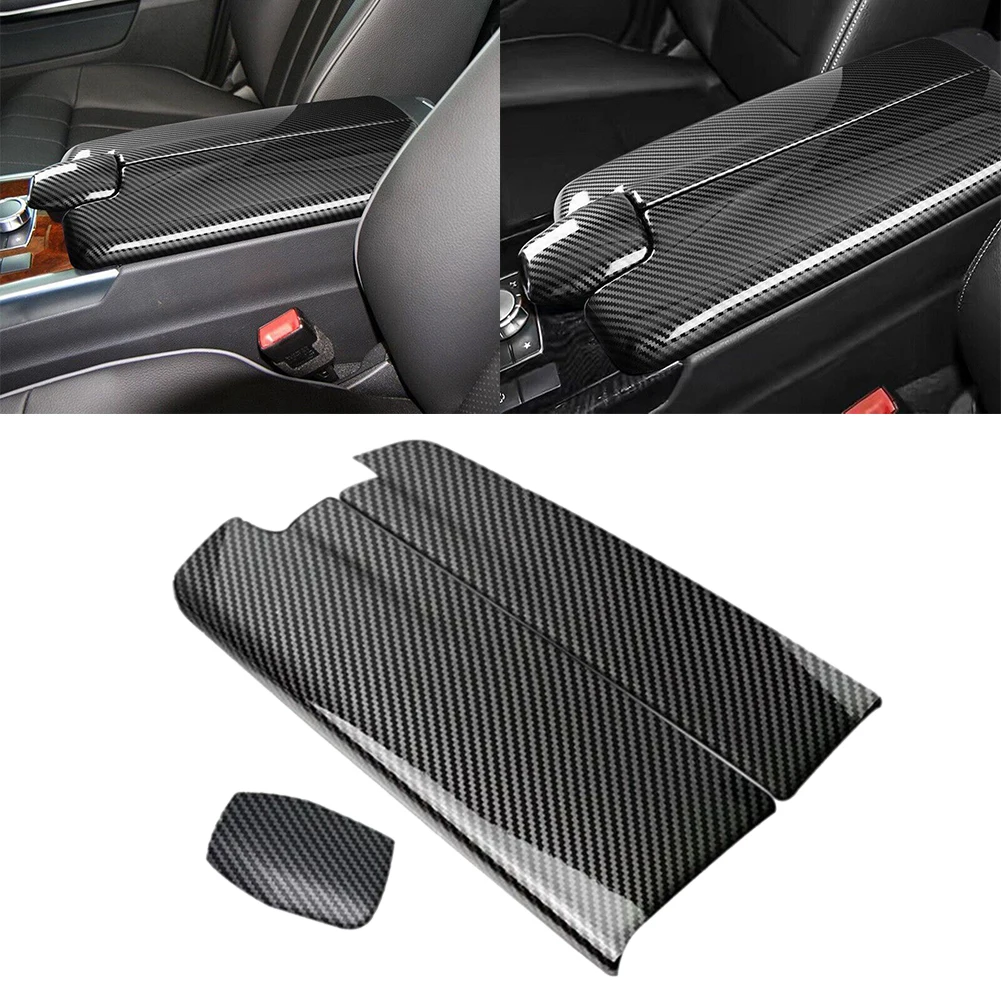 

Carbon Fiber Center Armrest Box Cover For Mercedes-Benz E Class W212 2010 - 2015 Interior Trim Armrests Set Premium Quality ABS