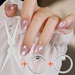 Circular Black Hole Cat Eye Magnet for DIY Nail Art with Gel Polish (3Pcs Set)