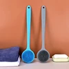Silicone Back Scrubber,Long Handle Body Scrubber,Light&Easy-to-Hold Shower Brush For Skin Cleaning&Exfoliating With A Free Hook 1