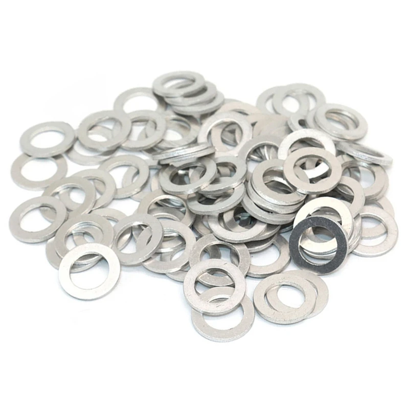 100PCS 90471 PX4 000 Transmission Oil Drain Plug Washers for Honda for AcuraOil Pan Gaskets